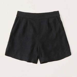Abercrombie Linen Blend Pull On Shorts